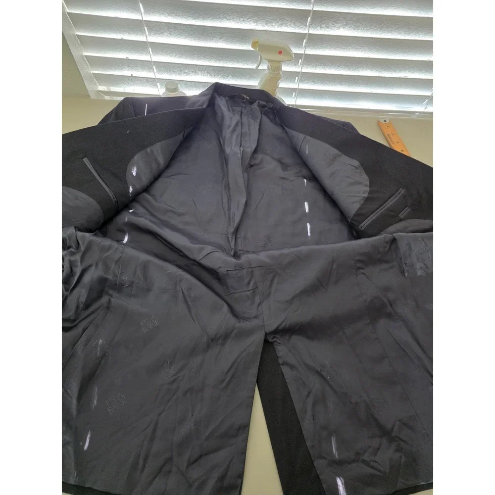 Jos A Bank Signature Gold Blazer Jacket Men 41L Black Sports Coat 2 Buttons Wool